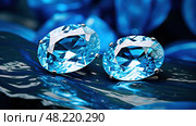 lapis blue gems ai generated. Стоковое AI-изображение, AI-художник Vectorwin / Фотобанк Лори