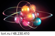 neutron atom types ai generated. Стоковое AI-изображение, AI-художник Vectorwin / Фотобанк Лори