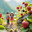 Two miniature explorers walk hand in hand on a narrow trail surrounded by enormous strawberry plants, backpacks ready for adventure, discovering nature's wonders in an enchanting microworld. Стоковое AI-изображение, AI-художник Андрей Ка / Фотобанк Лори