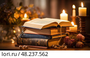 gita religious books ai generated. Стоковое AI-изображение, AI-художник Vectorwin / Фотобанк Лори