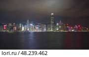 Light show in Hong Kong, timelapse (2016 год). Стоковое видео, видеограф Михаил Коханчиков / Фотобанк Лори