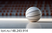 pebbled white basketball ai generated. Стоковое AI-изображение, AI-художник Vectorwin / Фотобанк Лори
