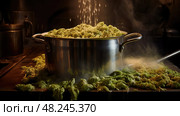 barley beer production ai generated. Стоковое AI-изображение, AI-художник Vectorwin / Фотобанк Лори