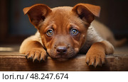 cattle red heeler ai generated. Стоковое AI-изображение, AI-художник Vectorwin / Фотобанк Лори