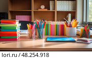 highlighters stationery office supplies ai generated. Стоковое AI-изображение, AI-художник Vectorwin / Фотобанк Лори
