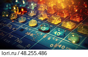 properties atomic periodic table ai generated. Стоковое AI-изображение, AI-художник Vectorwin / Фотобанк Лори