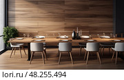 smooth wood plank seamless ai generated. Стоковое AI-изображение, AI-художник Vectorwin / Фотобанк Лори
