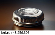 silver bottle top ai generated. Стоковое AI-изображение, AI-художник Vectorwin / Фотобанк Лори