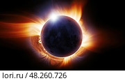 totality astronomical ai generated. Стоковое AI-изображение, AI-художник Vectorwin / Фотобанк Лори