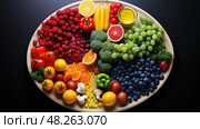 antioxidants chemistry food ai generated. Стоковое AI-изображение, AI-художник Vectorwin / Фотобанк Лори