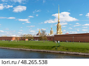 Кронверкский проток. Петропавловская крепость. Санкт-Петербург. Редакционное фото, фотограф Александр Щепин / Фотобанк Лори