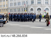 Парад на площади Минина и Пожарского в Нижнем Новгороде, посвященный 80-й годовщине победы в Великой Отечественной войне. Редакционное фото, фотограф Константин Григорьев / Фотобанк Лори
