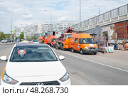 Крюковская площадь, Зеленоград, Москва. Фрагмент. Редакционное фото, фотограф Алёшина Оксана / Фотобанк Лори