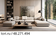 simplicity interior design minimal ai generated. Стоковое AI-изображение, AI-художник Vectorwin / Фотобанк Лори