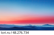 phograph red to blue gradient ai generated. Стоковое AI-изображение, AI-художник Vectorwin / Фотобанк Лори
