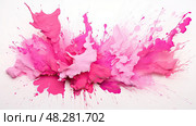 vibrant pink explosion ai generated. Стоковое AI-изображение, AI-художник Vectorwin / Фотобанк Лори