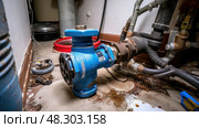 utility water shutoff valve. Стоковое AI-изображение, AI-художник Vectorwin / Фотобанк Лори