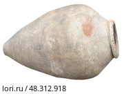Древнегреческая амфора на белом фоне. Ancient greek amphora on white background. Стоковое фото, фотограф Татьяна Д / Фотобанк Лори