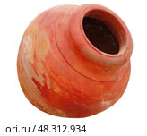 Древнегреческая амфора на белом фоне. Ancient greek amphora on white background. Стоковое фото, фотограф Татьяна Д / Фотобанк Лори