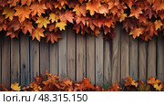 backyard leaf boarders ai generated. Стоковое AI-изображение, AI-художник Vectorwin / Фотобанк Лори