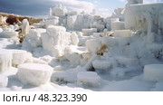 kaolin white powder minerals ai generated. Стоковое AI-изображение, AI-художник Vectorwin / Фотобанк Лори