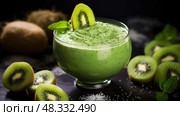 moringa green powder ai generated. Стоковое AI-изображение, AI-художник Vectorwin / Фотобанк Лори