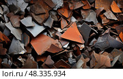 scrap metal scraps ai generated. Стоковое AI-изображение, AI-художник Vectorwin / Фотобанк Лори