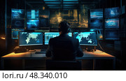 firewall data security ai generated. Стоковое AI-изображение, AI-художник Vectorwin / Фотобанк Лори