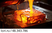 orange metal molten ai generated. Стоковое AI-изображение, AI-художник Vectorwin / Фотобанк Лори