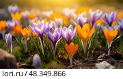 daffodil spring bulb flowers ai generated. Стоковое AI-изображение, AI-художник Vectorwin / Фотобанк Лори