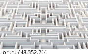 labyrinth maze white background ai generated. Стоковое AI-изображение, AI-художник Vectorwin / Фотобанк Лори