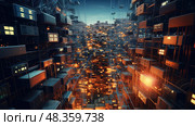 mining unstructured data ai generated. Стоковое AI-изображение, AI-художник Vectorwin / Фотобанк Лори