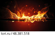 ignite match on fire ai generated. Стоковое AI-изображение, AI-художник Vectorwin / Фотобанк Лори