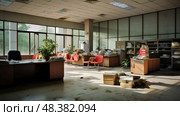 empty office closed ai generated. Стоковое AI-изображение, AI-художник Vectorwin / Фотобанк Лори