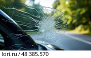 windshield safety glass ai generated. Стоковое AI-изображение, AI-художник Vectorwin / Фотобанк Лори