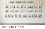 design wall with a white frame ai generated. Стоковое AI-изображение, AI-художник Vectorwin / Фотобанк Лори