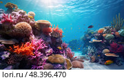 kelp ocean plants ai generated. Стоковое AI-изображение, AI-художник Vectorwin / Фотобанк Лори