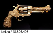 engravings gold guns ai generated. Стоковое AI-изображение, AI-художник Vectorwin / Фотобанк Лори
