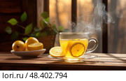 detox hot lemon water ai generated. Стоковое AI-изображение, AI-художник Vectorwin / Фотобанк Лори