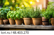 lavender garden plants ai generated. Стоковое AI-изображение, AI-художник Vectorwin / Фотобанк Лори
