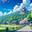 Serene spring day in rural Japan, vibrant sakura. Стоковое AI-изображение, AI-художник Андрей Ка / Фотобанк Лори