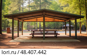 shelter metal carport ai generated. Стоковое AI-изображение, AI-художник Vectorwin / Фотобанк Лори