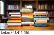 science nonfiction books ai generated. Стоковое AI-изображение, AI-художник Vectorwin / Фотобанк Лори