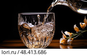 wter filling a glass of water ai generated. Стоковое AI-изображение, AI-художник Vectorwin / Фотобанк Лори