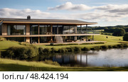 wdows house in country ai generated. Стоковое AI-изображение, AI-художник Vectorwin / Фотобанк Лори