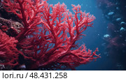 marine red algae ai generated. Стоковое AI-изображение, AI-художник Vectorwin / Фотобанк Лори