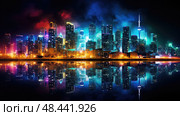 illuminated light kelvin temperature ai generated. Стоковое AI-изображение, AI-художник Vectorwin / Фотобанк Лори