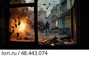 windows cross fire ai generated. Стоковое AI-изображение, AI-художник Vectorwin / Фотобанк Лори