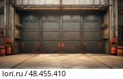 access open double doors ai generated. Стоковое AI-изображение, AI-художник Vectorwin / Фотобанк Лори
