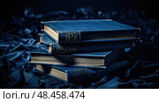 knowledge questions dark blue ai generated. Стоковое AI-изображение, AI-художник Vectorwin / Фотобанк Лори